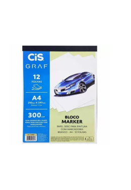 Bloco Marker 300gr A4 c/12fls 700007 CIS